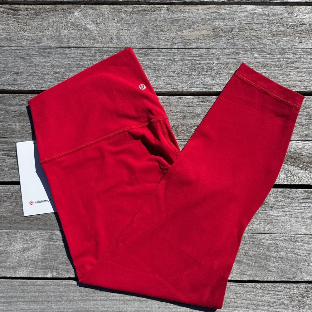Lululemon Align Pant 25" Dark Red size‎ 16 NWT PLUS SIZE